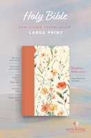 NLT Large Print Slimline Reference Bible, Peach Meadows (Hard Cover)
