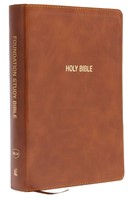 NKJV Foundation Study Bible, Wide-Margin, Brown Leathersoft (Imitation Leather)