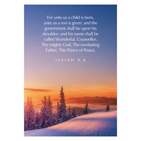 Greetings Cards: 'For Unto Us A Child Is…' Is. 9.6 (Cards)