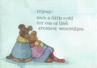 Friendship Encouragement Single Print Such A Little Word (Cards)