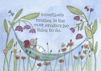 Resting Encourgement Print (Cards)