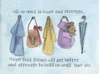 Hope And Strength Encourgement Print (Cards)