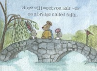 Bridge Called Faith Encourgement Print, A (Cards)
