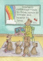 Teacher Print Hearts To Love Single Print (Poster)