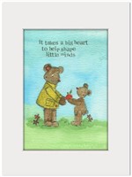 Teacher Print A Big Heart Single Print (Poster)