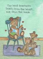 Teacher Print From The Heart Single Print (Poster)