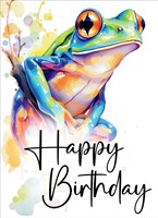 Happy Birthday Frog Card (pack of 6) (Cards)