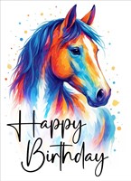Happy Birthday Horse Card (pack of 6) (Cards)