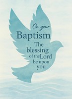 On Your Baptism Dove Card (pack of 6) (Cards)