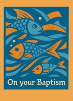 On Your Baptism Fish Card (pack of 6) (Cards)