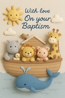 With Love on Your Baptism Ark Card (pack of 6) (Cards)