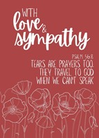 With Love & Sympathy Card (pack of 6) (Cards)