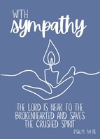 With Sympathy Card (pack of 6) (Cards)