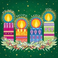 Christmas Peace Candles (Cards)