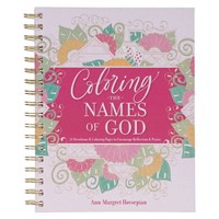 Coloring the Names of God Colouring Devotional (Spiral Bound)