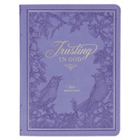 Trusting in God Lavender Faux Leather Devotional (Imitation Leather)