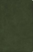 KJV Personal Size Bible, Zipper Closure, Marbled Olive (Genuine Leather)