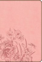 CSB Large Print Compact Reference Bible, Pink Floral (Imitation Leather)