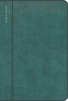 CSB Large Print Compact Reference Bible, Teal (Imitation Leather)