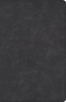 CSB Large Print Personal Size Reference Bible, Slate (Genuine Leather)