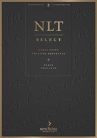 NLT Select Large Print Thinline Reference Bible, Black (Genuine Leather)