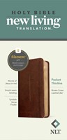 NLT Pocket Thinline Bible, Filament Enabled, Brown (Imitation Leather)