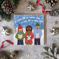 Carols Singers - Christmas Card (Cards)