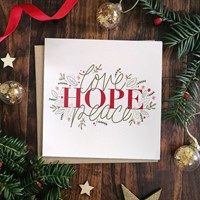 Love, Hope, Peace - Christmas Card (Cards)
