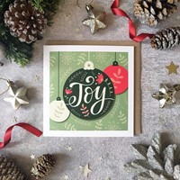 Joy Bauble - Christmas Card (Cards)