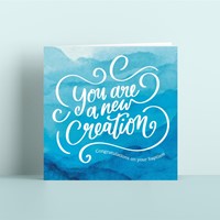 Baptism Card – You Are A New Creation (Cards)