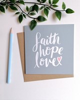 Faith Hope Love Card (Cards)