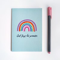 Rainbow Promises - A6 Recycled Notebook (Notebook / Blank Book)