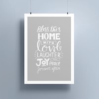 Bless This Home A5 Print (Poster)