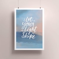 Let Your Light Shine A4 Print (Poster)