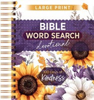 100 Days of Kindness Bible Word Search Devotional (Spiral Bound)