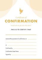ETC Confirmation Certificate A5 Portrait (pack of 10) (Certificate)