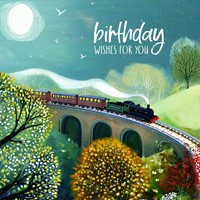 Train and Viaduct Birthday Card (Cards)