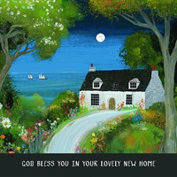 Moonlit Cottage New Home Card (Cards)