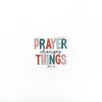 Sticker Vinyl - Prayer Changes Things (Pack of 5) (Stickers)