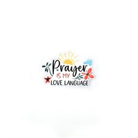 Sticker Vinyl - Prayer Love Language (Pack of 5) (Stickers)
