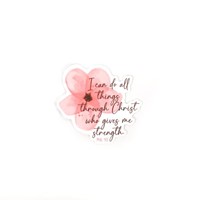 Sticker Vinyl - I Can Do All Things (Pack of 5) (Stickers)