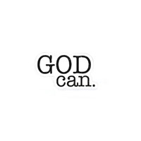 Sticker Vinyl - God Can (Pack of 5) (Stickers)