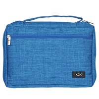 Bible Cover Value Blue Ichthus Patch XL (Bible Case)