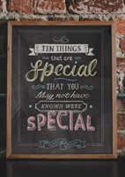 Ten Things That Are Special (Paperback)