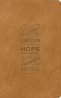 ESV Thinline Bible, Red Letter, Trutone, Nubuck Caramel (Imitation Leather)