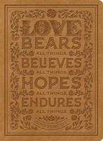 ESV Single Column Journaling Bible, Trutone, Nubuck Caramel (Imitation Leather)