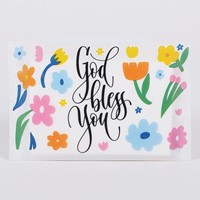 Tissues - God Bless Flowers (Pack of 12) (General Merchandise)