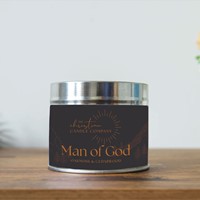 Man of God - Oakmoss & Cedarwood Candle In A Tin (Candle)