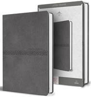 Biblia RVR 1960 Letra Grande Tamano Manual Simil Piel Gris (Hardcover)