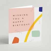 Wishing You A Happy Birthday Square Card (Cards)
